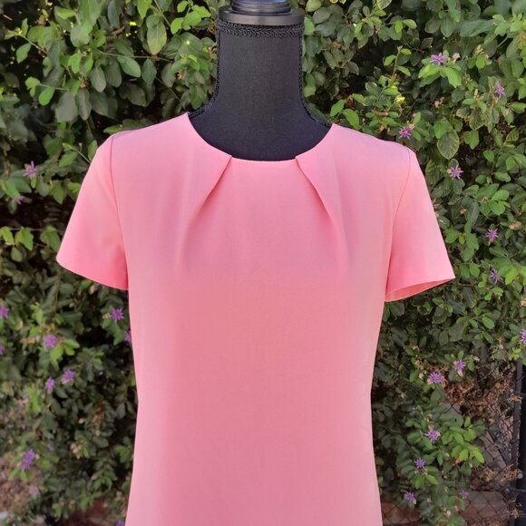 WHO*S WHO Italian Made Pink Shift Dress NWT Great for Homecoming SIZE 6 - Picture 9 of 16